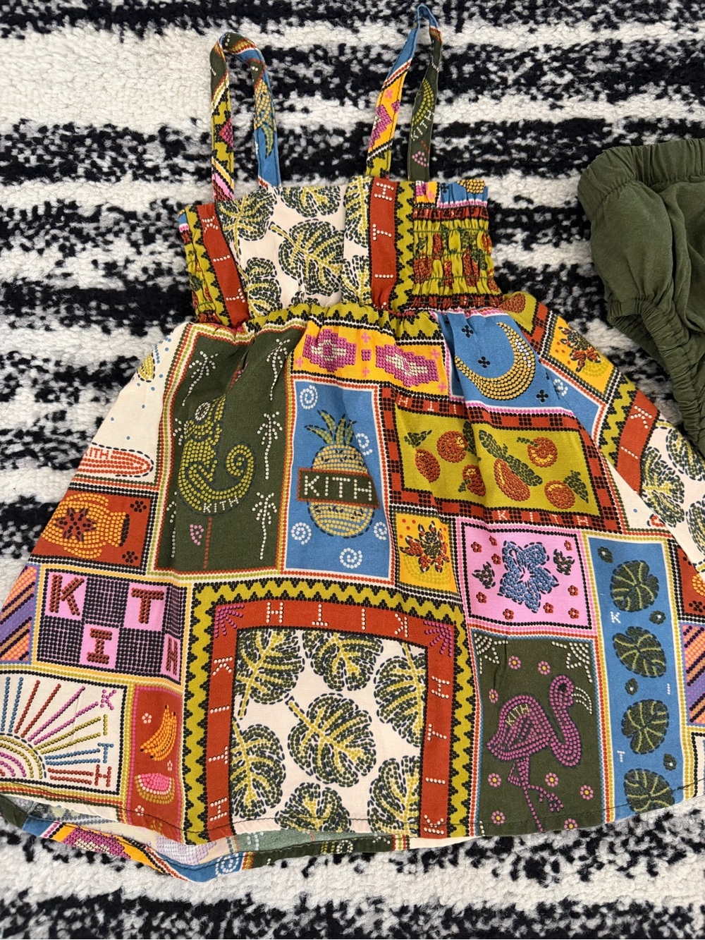 Kith Multicolor Patchwork Tank dress with Straps